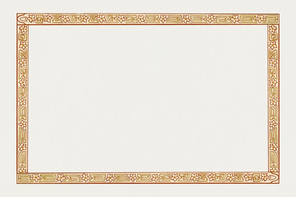 Art nouveau psd frame, remixed from the artworks of Jan Toorop.