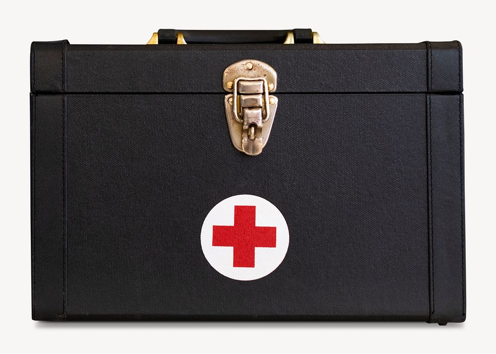 First aid kit collage element psd