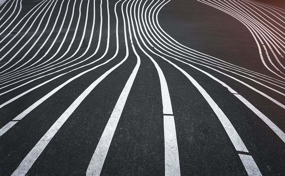 Abstract striped road background