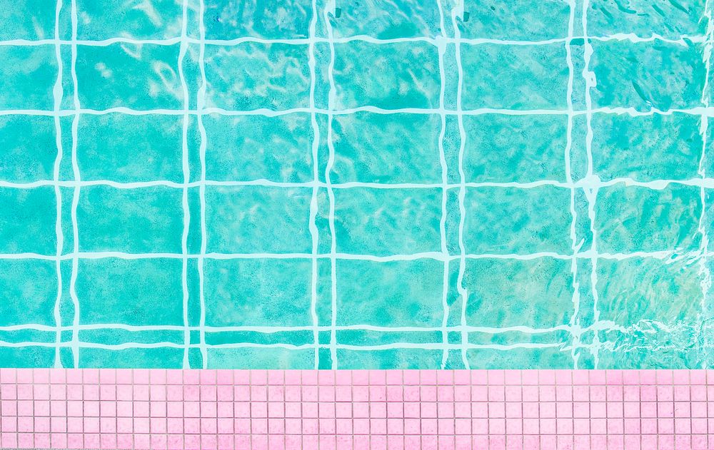 Swimming pool aesthetic background, grid pattern