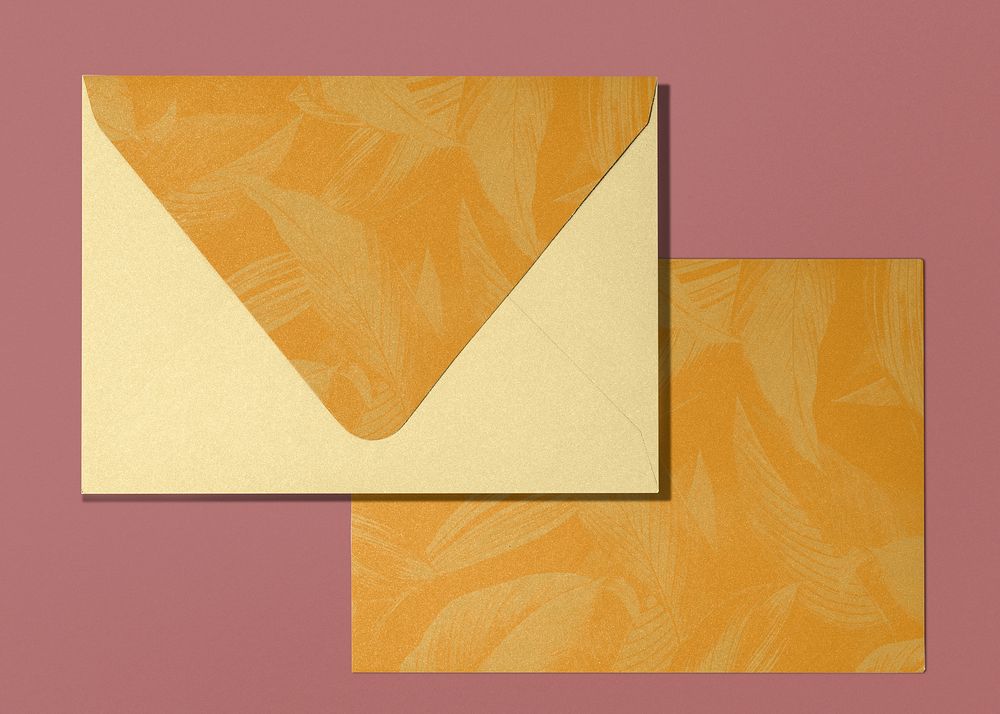 Envelope mockup, realistic stationery  psd