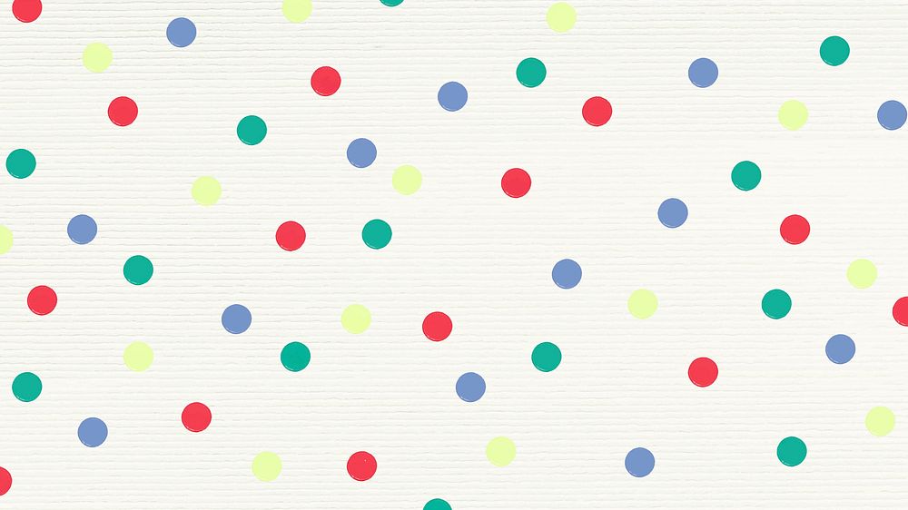 Vector colorful polka dot textured background for kids