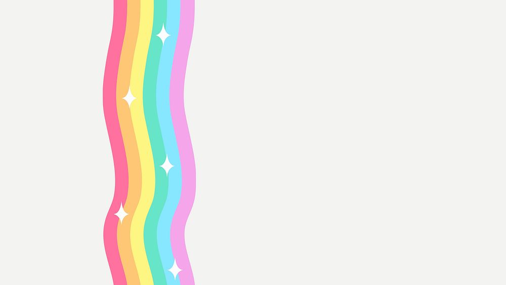 Rainbow vector glittery colorful cartoon background