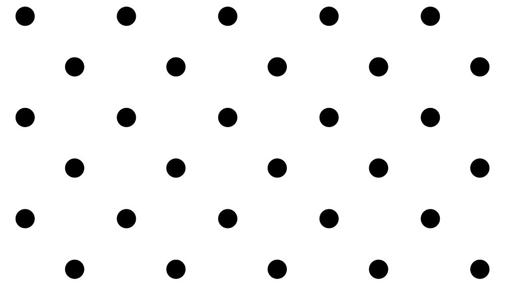 Psd cute polka dot black and white pattern background