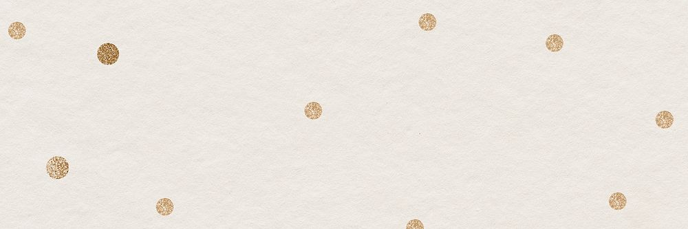 Gold dots beige background psd for email header wallpaper