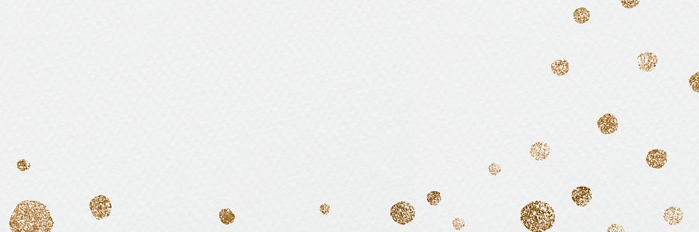 Glittery dots blog banner psd celebration background