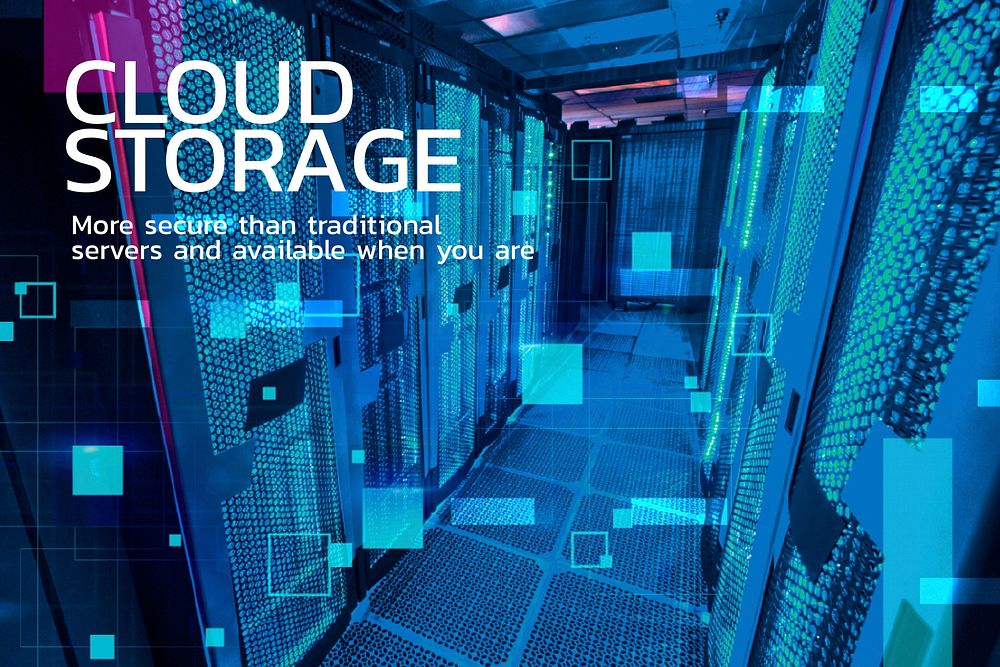 Cloud storage with big data technology, remixed from public domain by Nasa