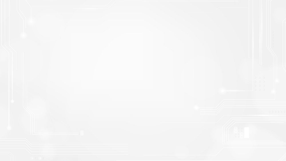 Digital grid technology background vector in white tone