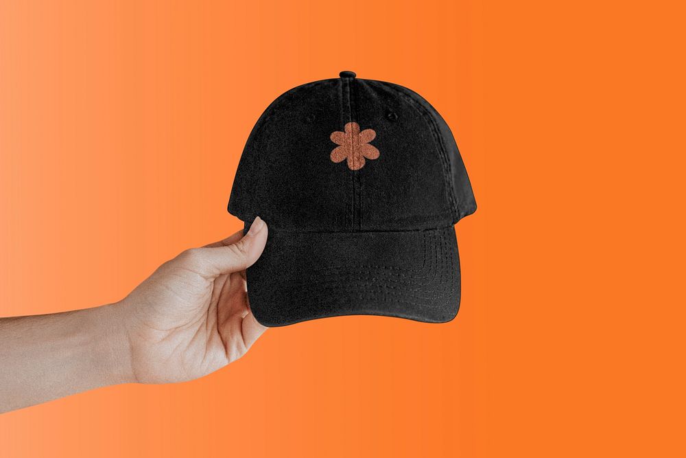 Editable cap mockup, unisex fashion design psd