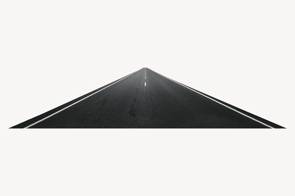 Aesthetic mysterious road, collage element psd