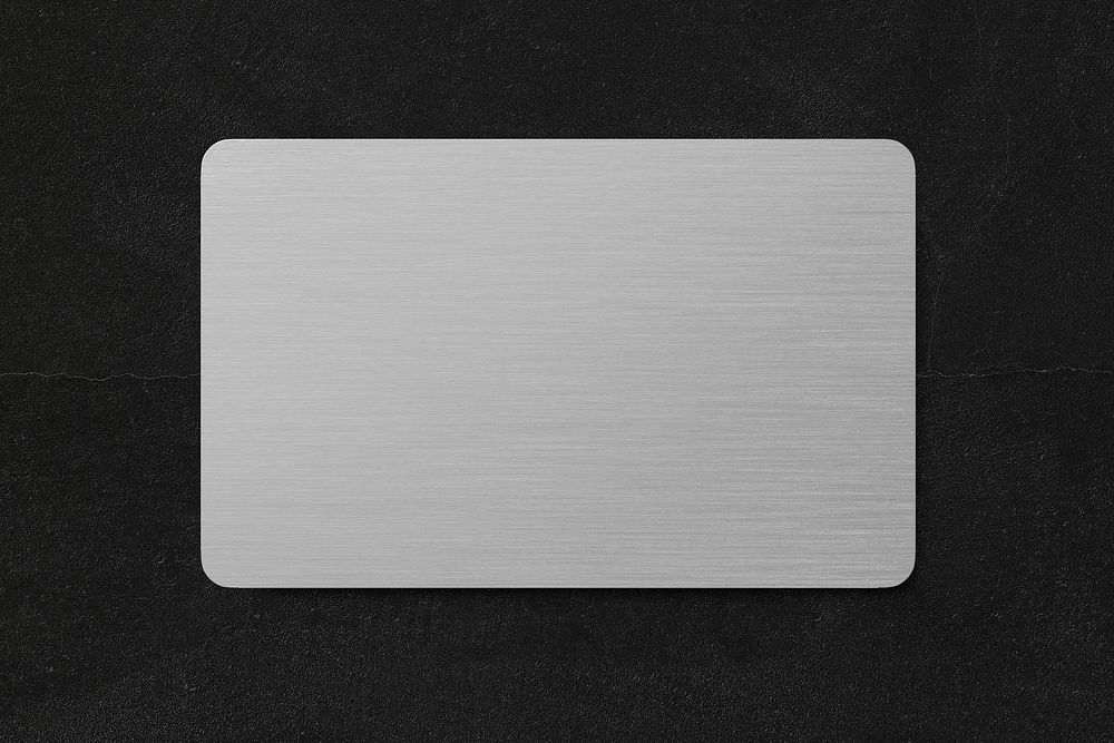 Membership card, gray 3D design