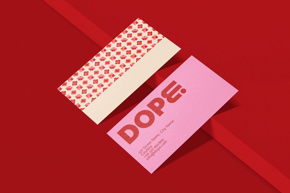 Colorful, funky business card, branding design
