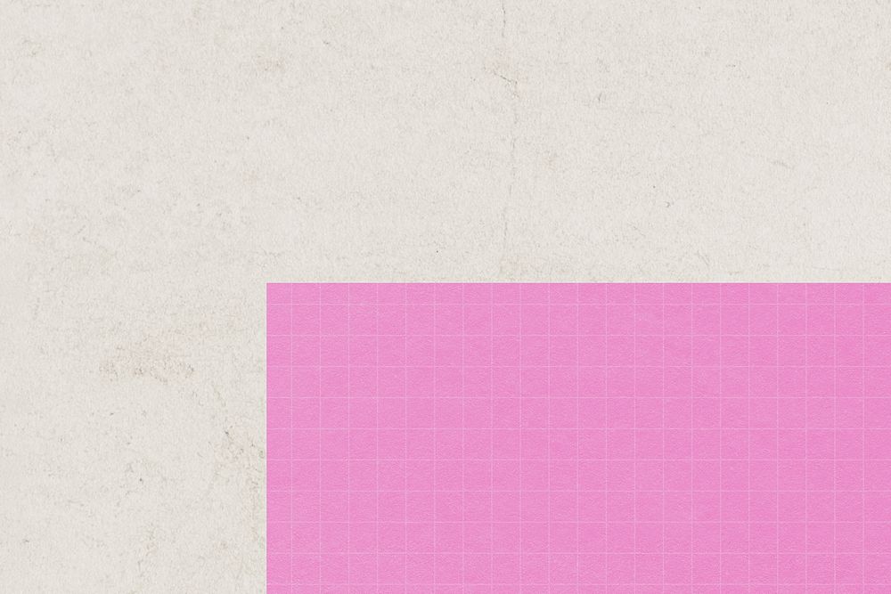 Off-white texture background, pink grid pattern