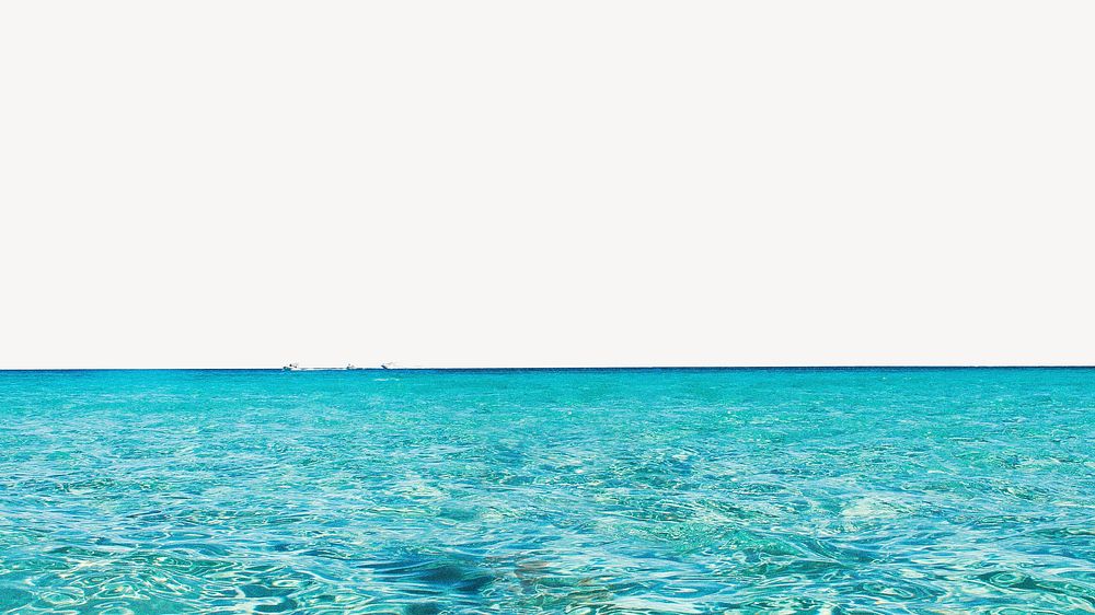 Summer ocean border background, aesthetic design psd