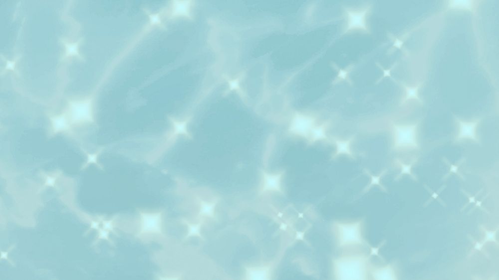 Blue sparkly desktop wallpaper, aesthetic background