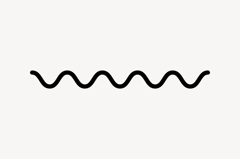 Wavy line doodle element vector | Premium Vector - rawpixel