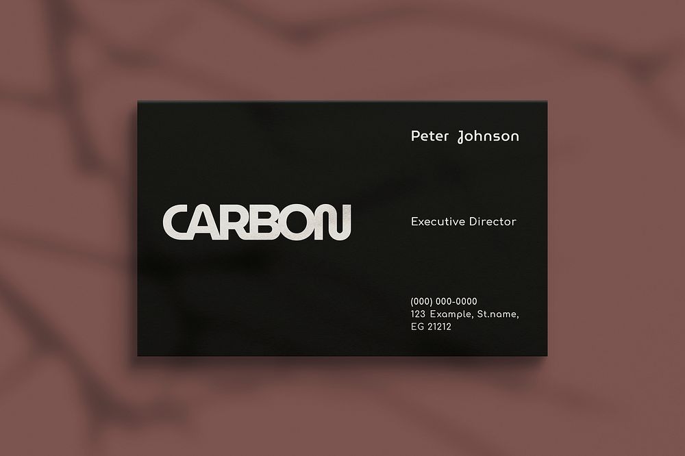Business card mockup, professional corporate identity psd
