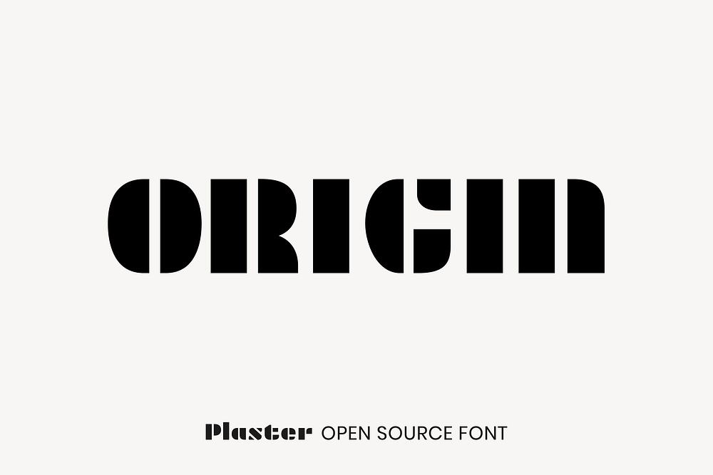 Plaster open source font by Sorkin Type