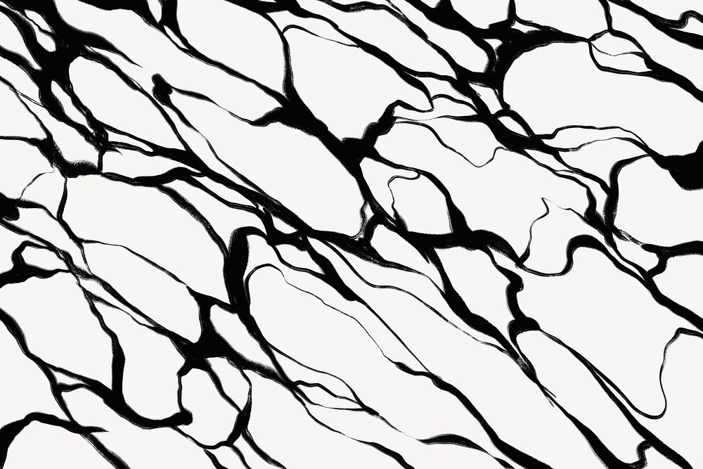 Abstract wavy background, black and white design psd