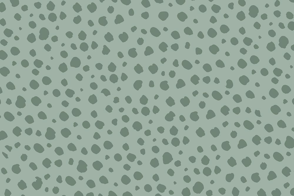 Doodle dots pattern background, green design