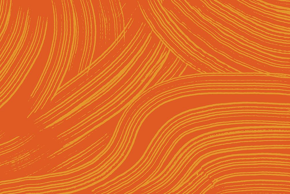 Abstract brush smear background, orange design vector