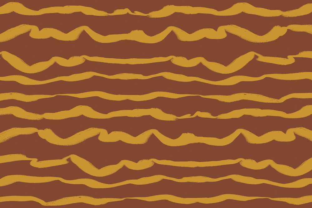 Lines doodle background, brown design