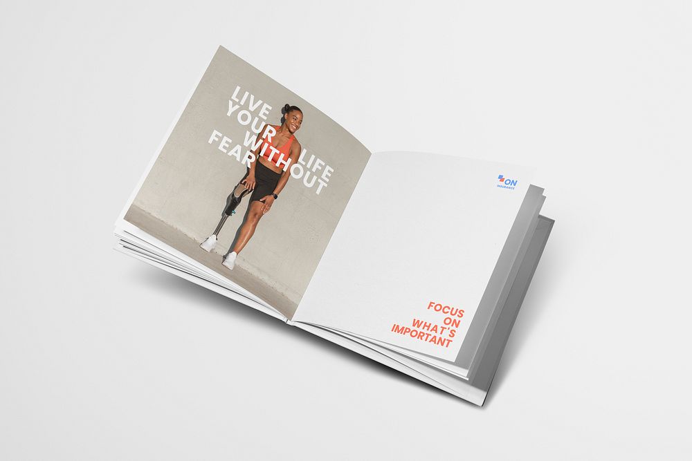 Magazine mockup, editable book page psd