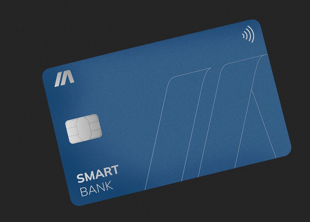 Credit card mockup, editable design  psd