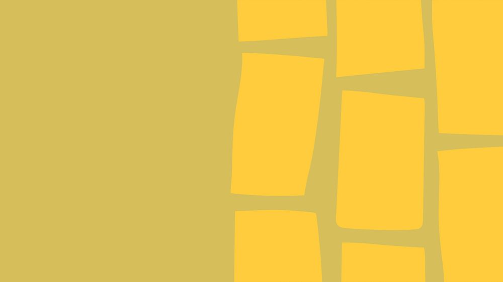 Yellow blocks pattern background in ditalini pasta shape