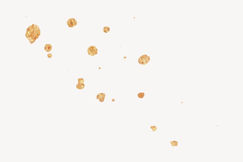 Gold glitter splatter on off white background