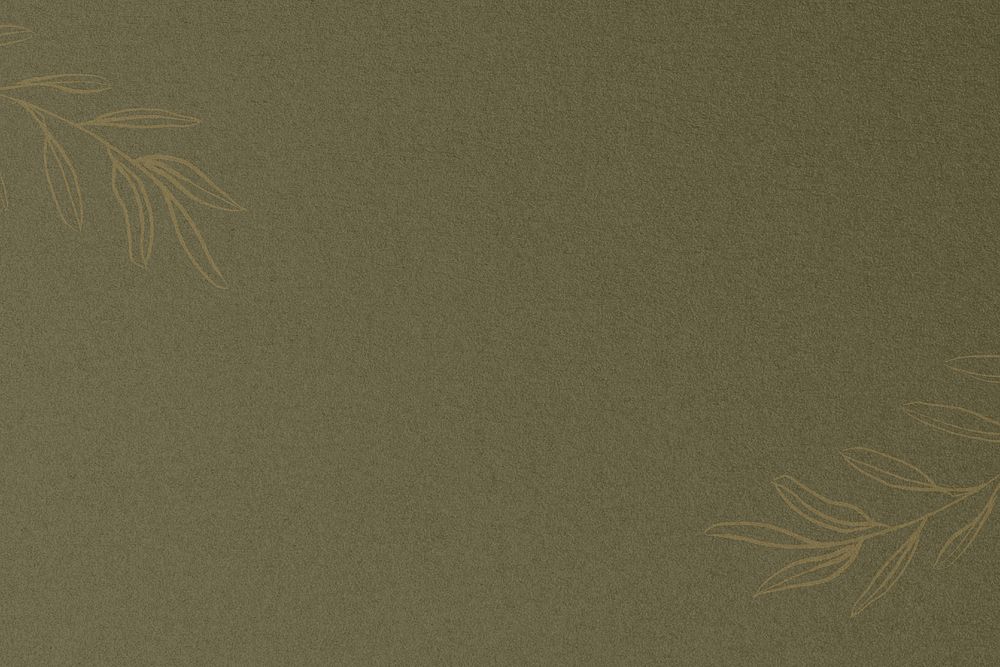 Drawing leaf border background, brown design