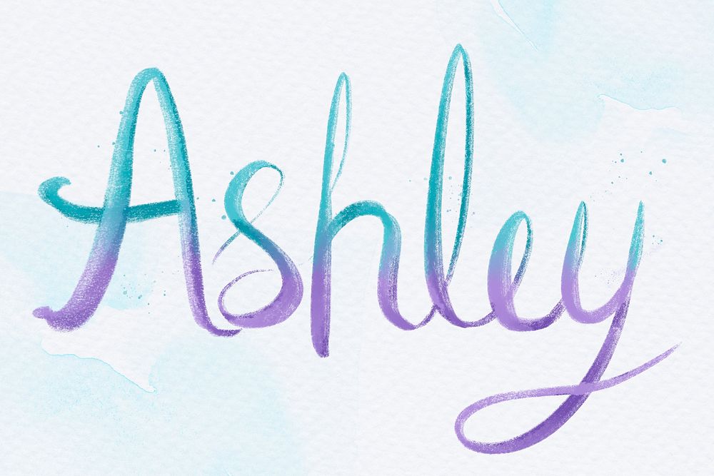Ashley two colored lettering font