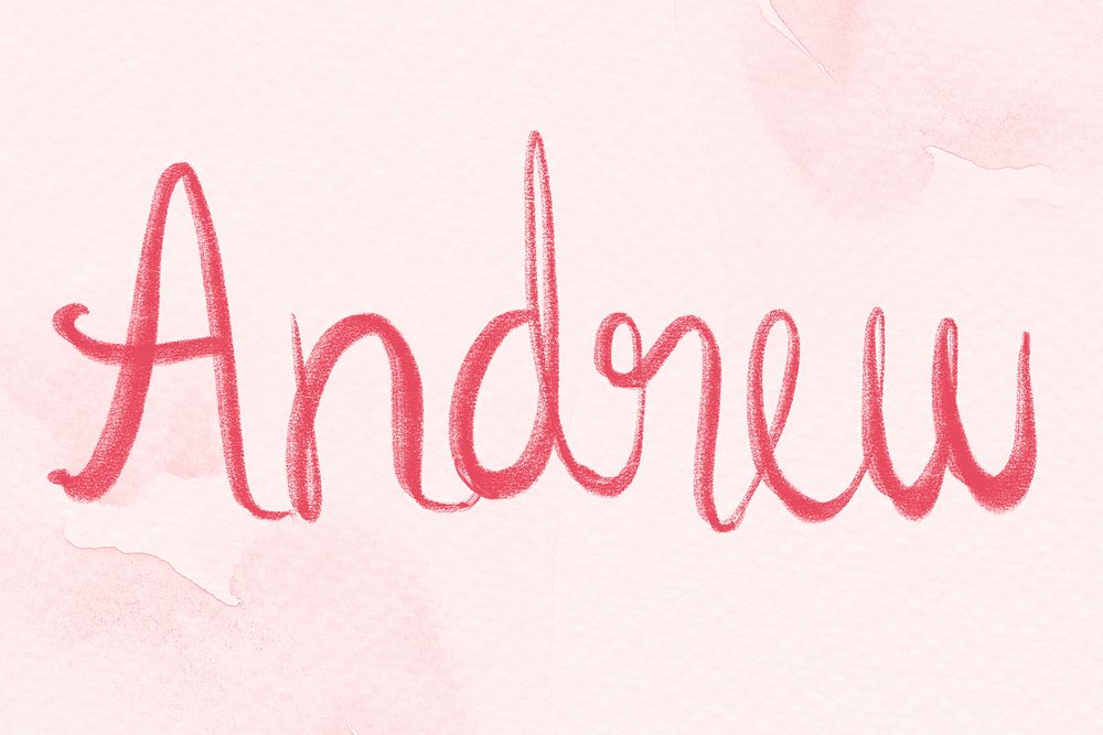 Hand drawn Amanda typography