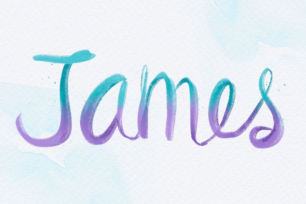 James male name calligraphy font