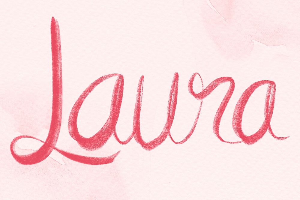 Laura name script font