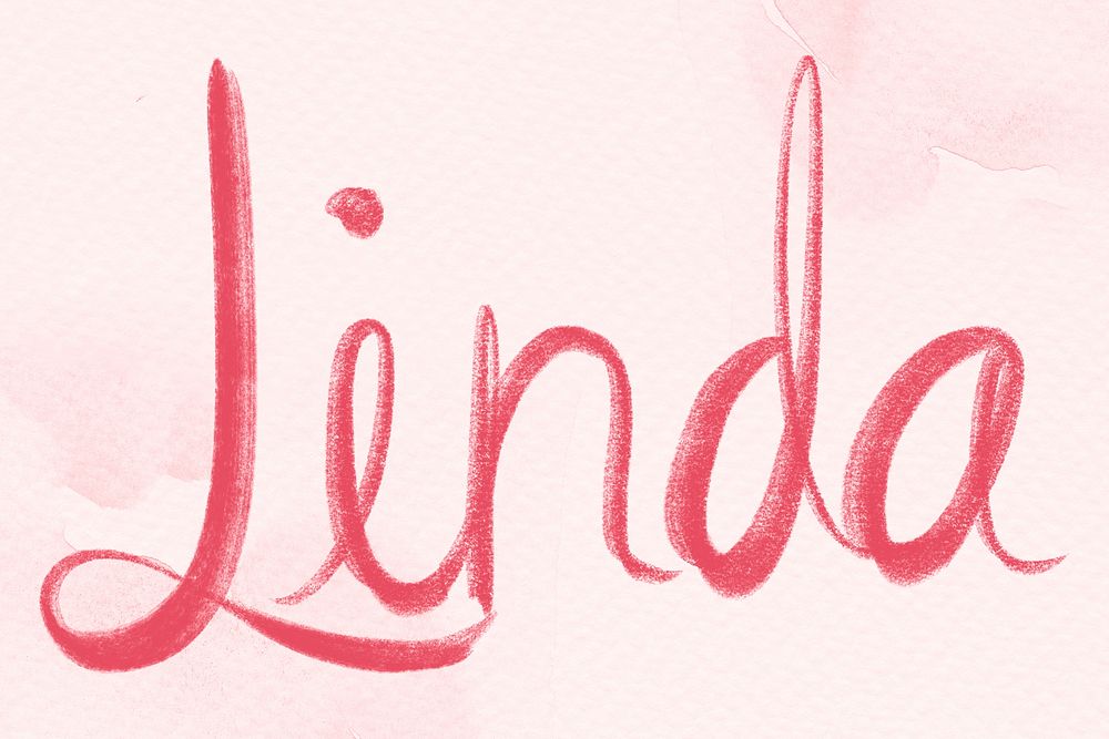 Linda name script font