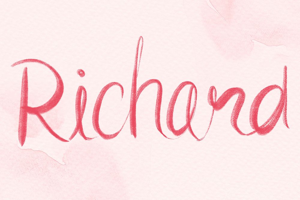 Richard name script font