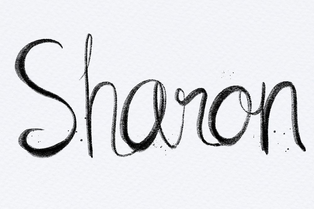 Hand drawn Sharon font typography