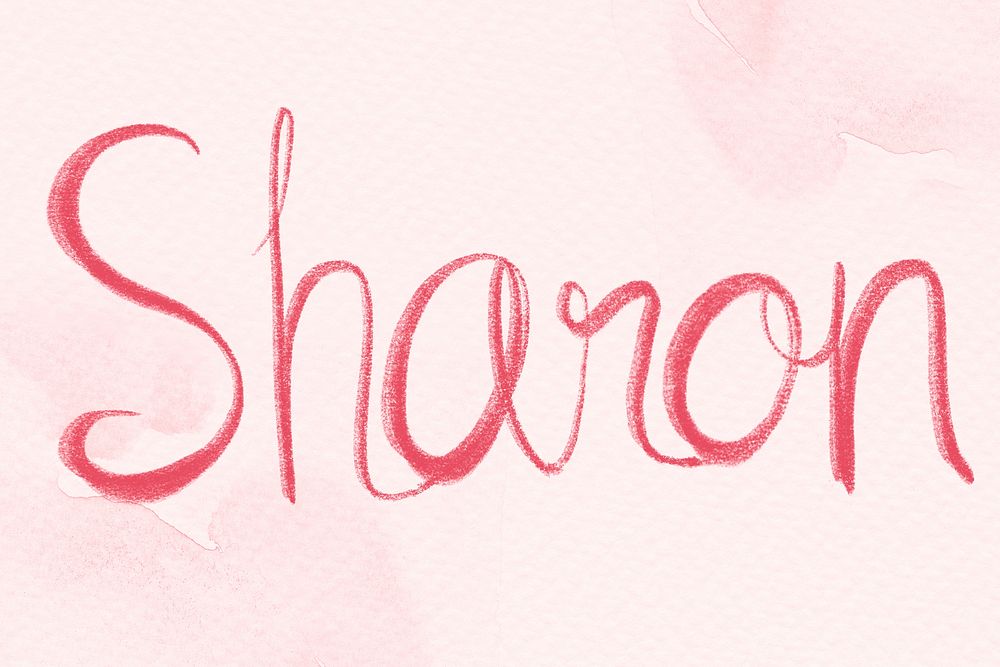 Sharon name script font