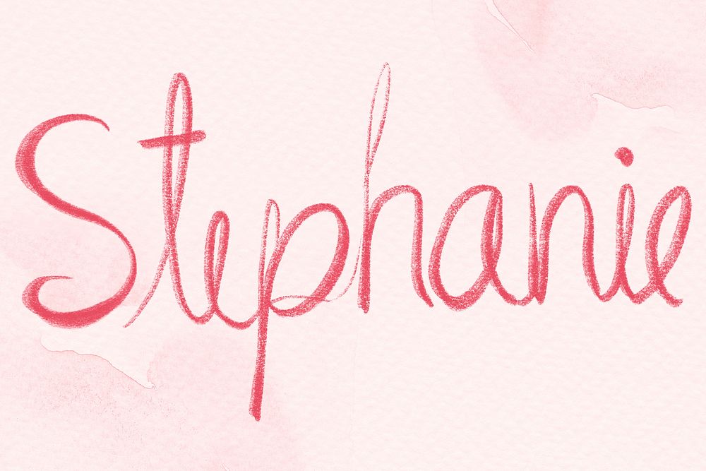 Stephanie name lettering font