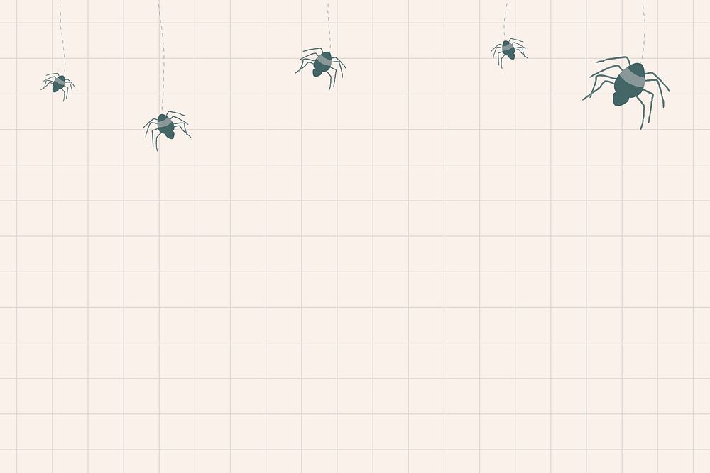 Spider Halloween witchcraft doodle illustration