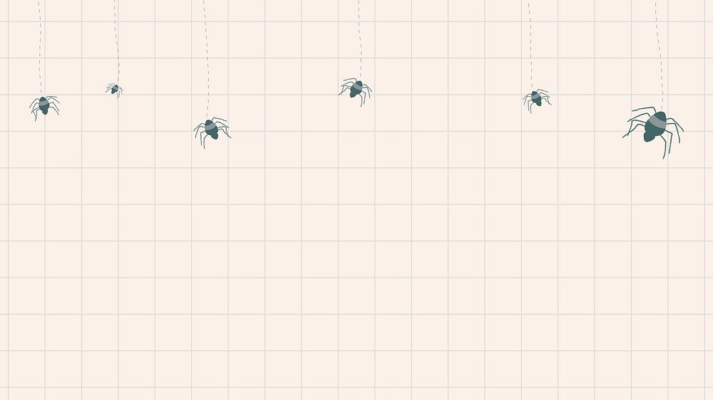 Spider Halloween witchcraft vector doodle illustration