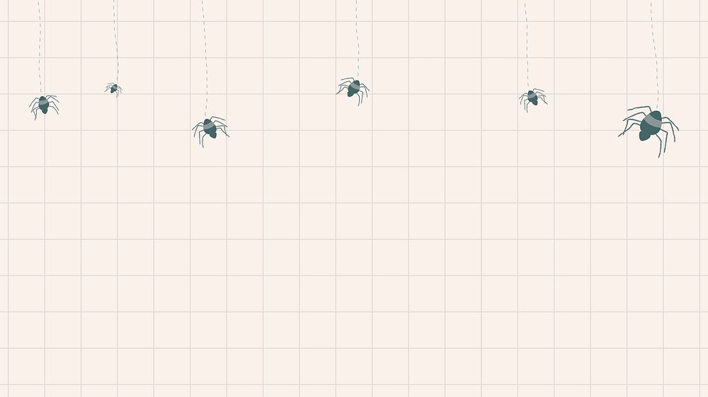Spider Halloween witchcraft doodle illustration