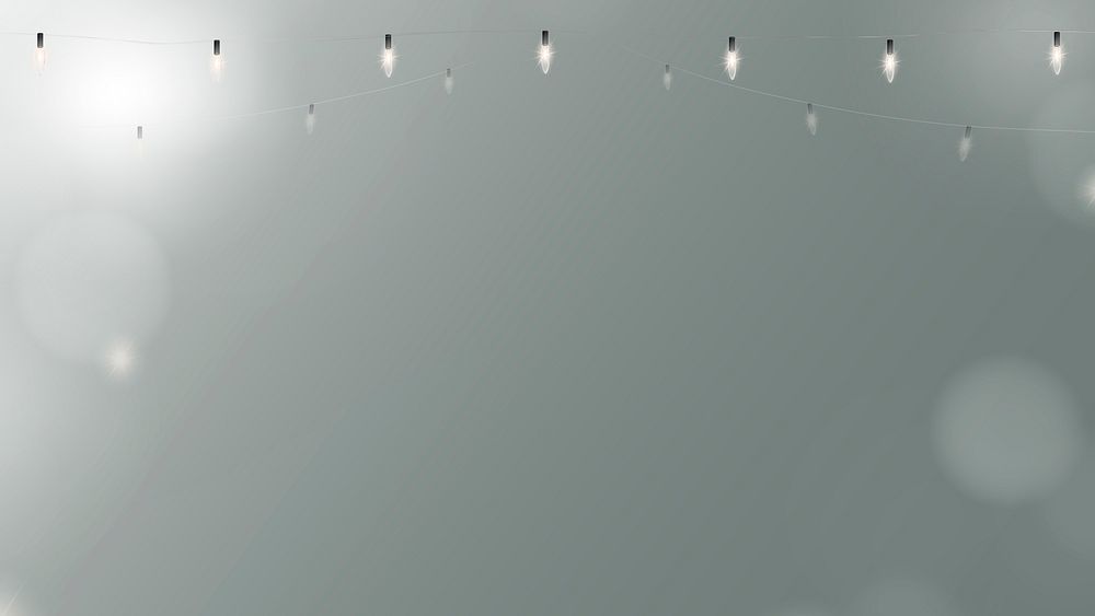 Abstract background in gray with hanging lights