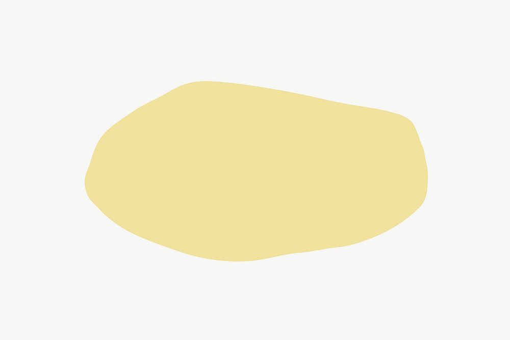 Light yellow shape with design space