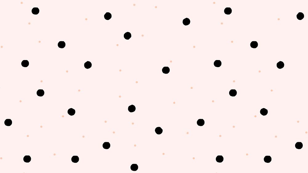 Polka dot pattern desktop wallpaper, cute HD background