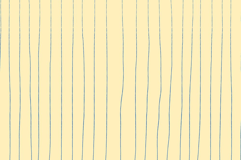 Yellow background, striped doodle pattern, minimal design
