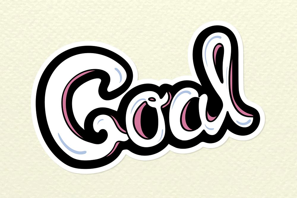 Handwritten goal illustration vector sticker