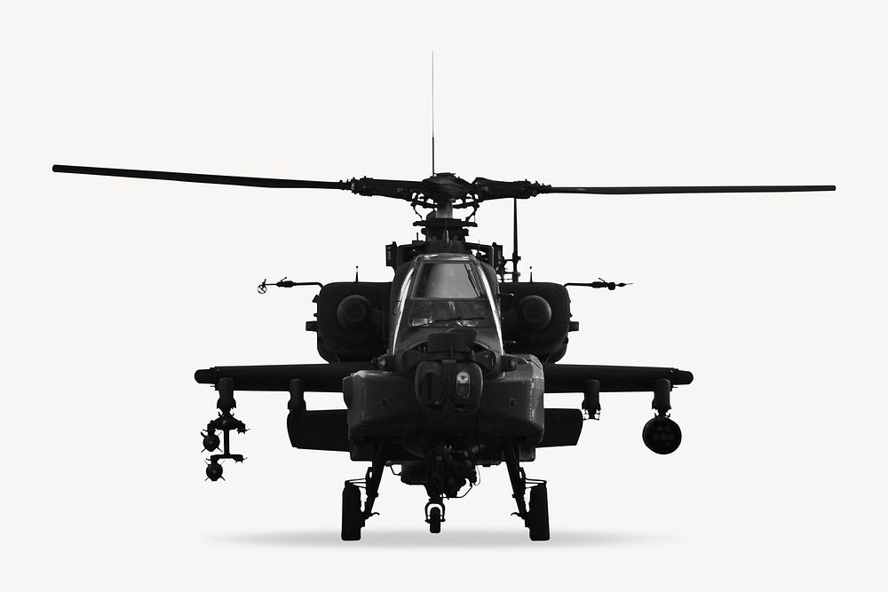Army helicopter collage element psd