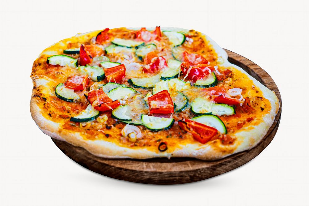 Italian pizza, food, off white design